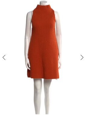 Stella McCartney Vibrant Orange Knit Dress mini